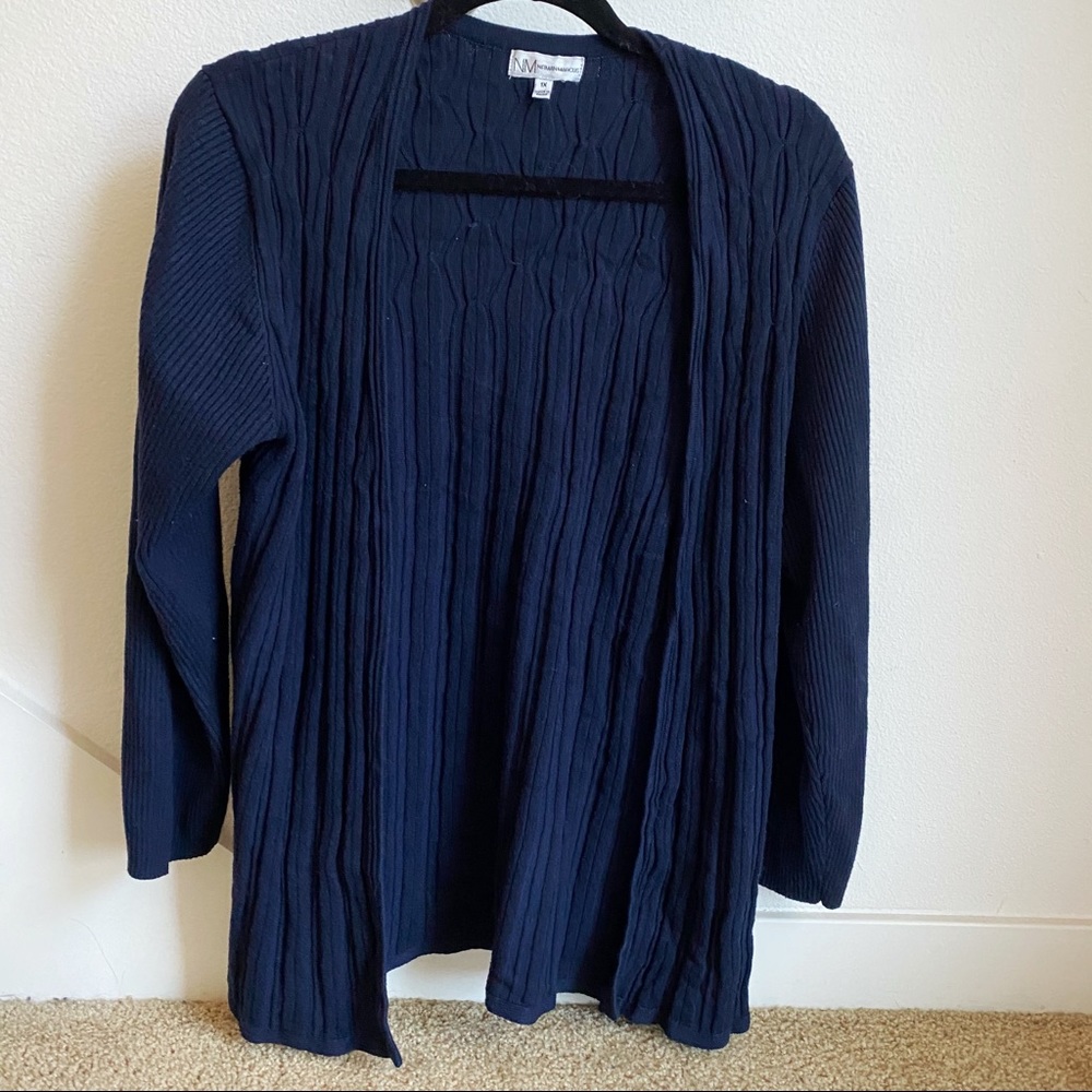 Neiman Marcus Blue Cardigan